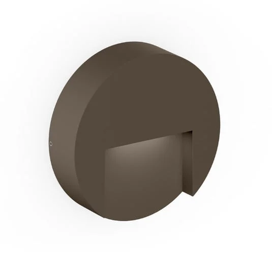 Aplique LED para exterior WEVER & DUCRÉ Reto Round 1.3, color bronce