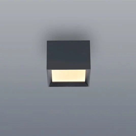 Lámpara LED de techo PURE Manhatten, gris místico, 1 luz, CCT