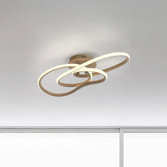 Lámpara LED de techo TWIST, color beige, 90 cm de largo, metal, Switchdim