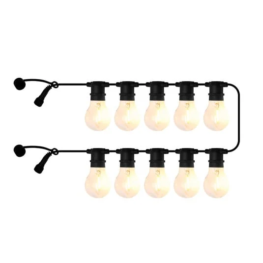 Cadena de luces LED Tobias, extensión, transparente, 10 luces, 4,5 m
