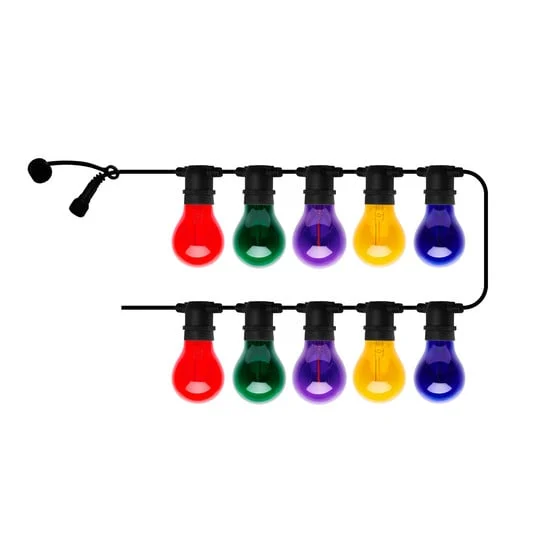 Cadena de luces LED Tobias, kit básico, multicolor, 10 luces, 4,5 m