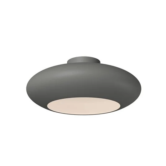 Plafón LED Aros, gris oscuro, Ø 40 cm, metal, 3000 K