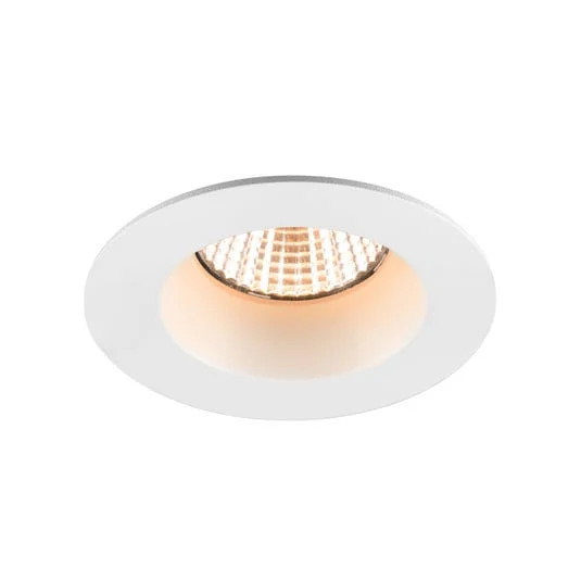 Foco empotrable LED SLV New Tria, redondo, blanco, IP65, 2700 K, 38°