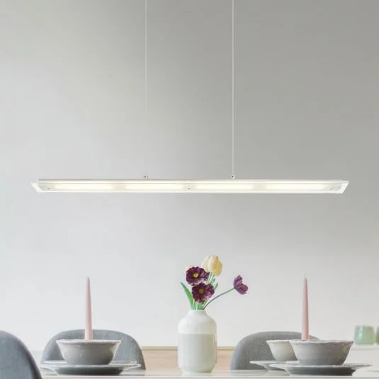 Lámpara colgante LED Novak, transparente/níquel, 88 cm, CCT, atenuable
