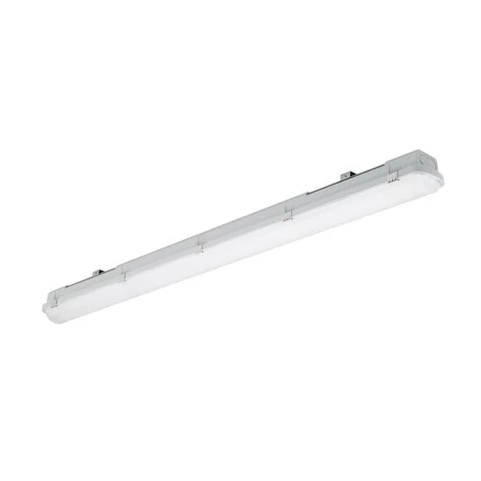 Luminaria LED con difusor RESISTO, gris claro, 120 cm, 17 W, 840 IP66