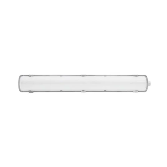 Luminaria LED con difusor RESISTO, gris claro, 65 cm, 15 W, 840, IP66