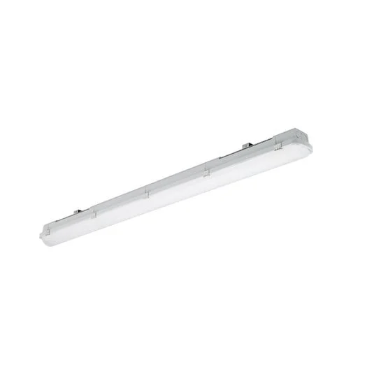 Luminaria LED con difusor para empotrar RESISTO, gris, 120 cm, 17 W, 840, IP66