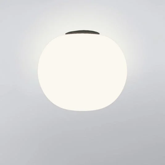 Lámpara de techo Casablanca Acai, blanco/negro, cristal, 21 cm, E27