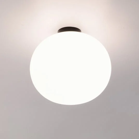 Lámpara de techo Casablanca Acai, blanco/negro, cristal, 26 cm, E27