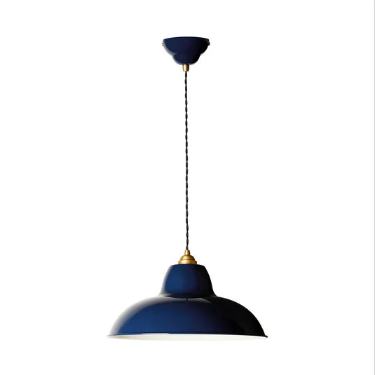 Lámpara colgante Original 1227 Brass Midi Wide, azul - Anglepoise