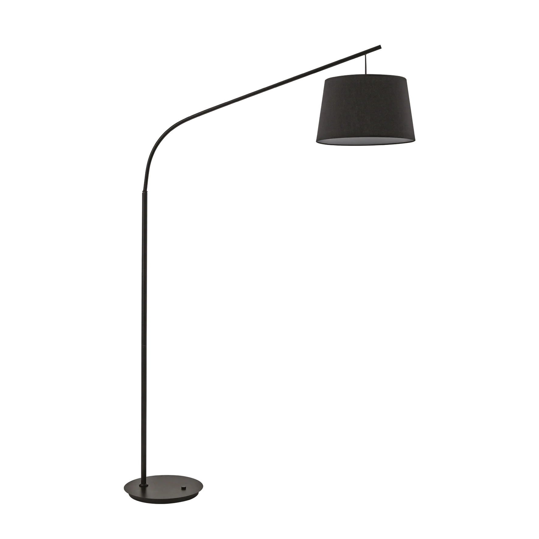 Lámpara de pie Ideal Lux Daddy negro tela 60W 197cm