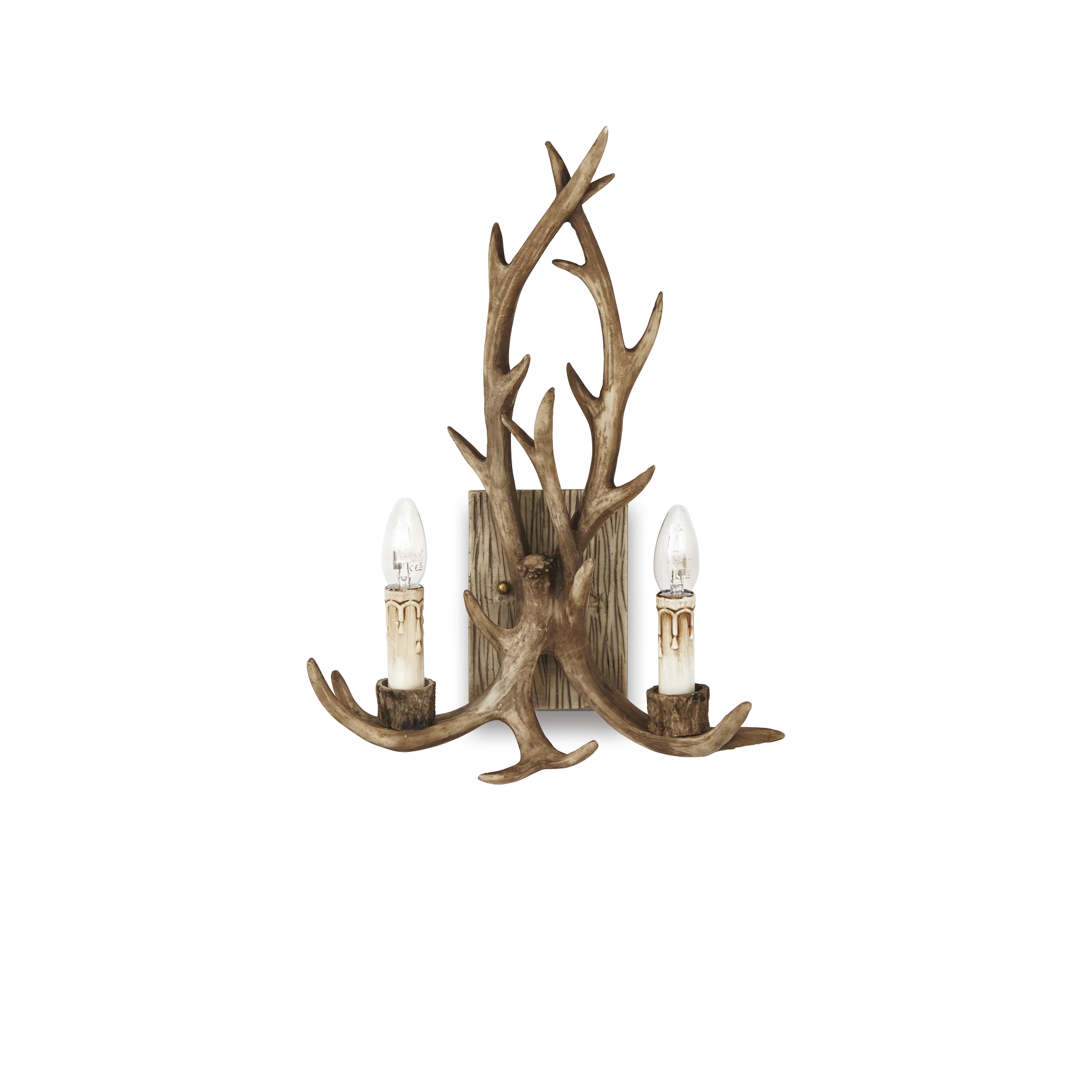 Aplique de pared Ideal Lux Chalet beige 2 luces 80W 37cm