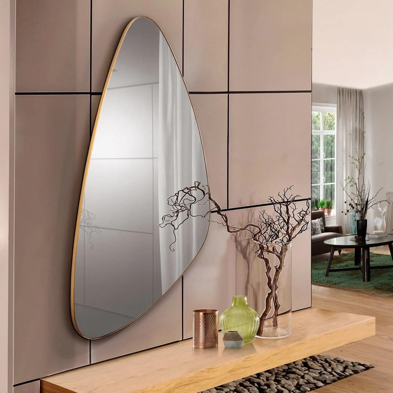 Espejo Schuller Orio pan de oro 85x165cm
