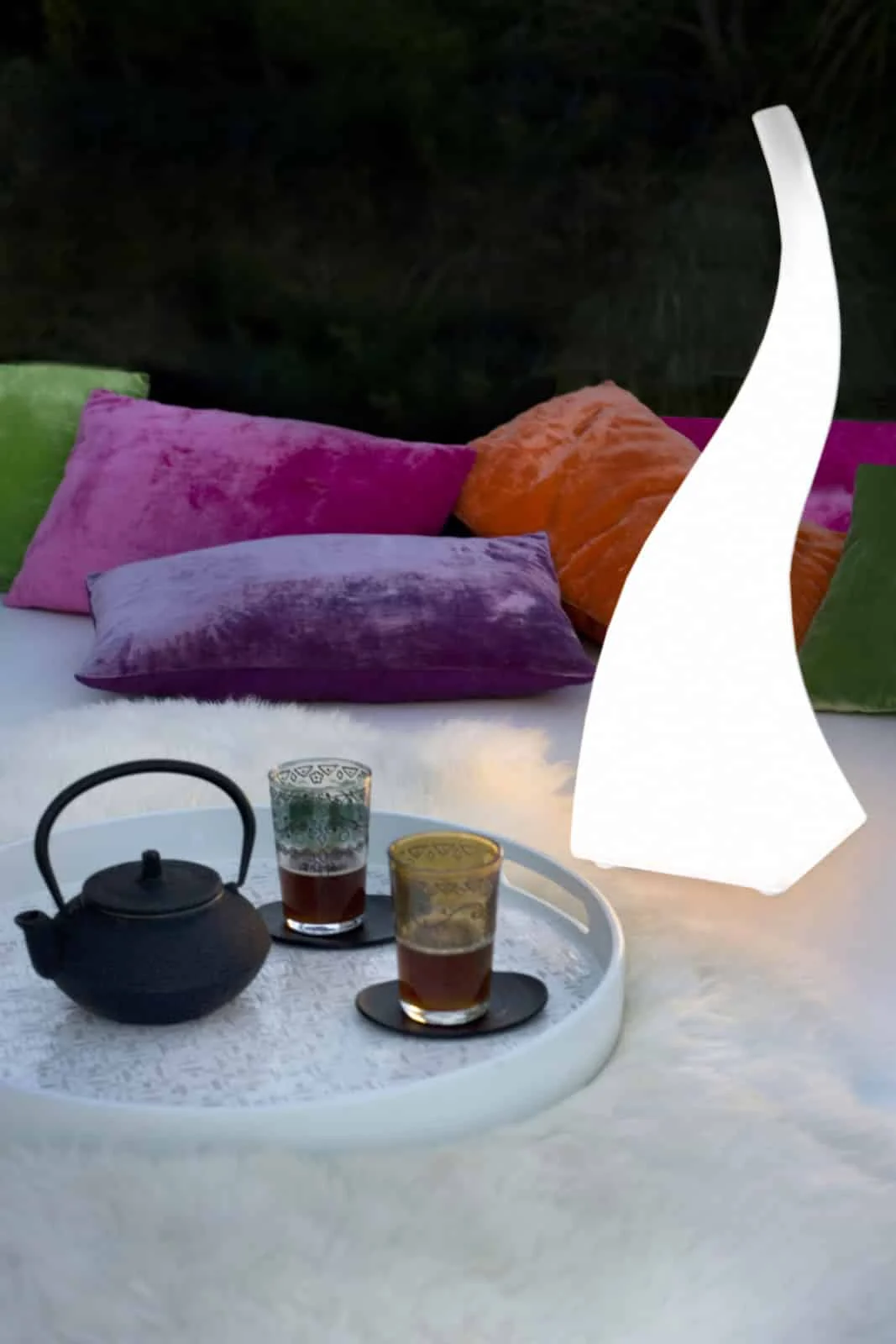 Mantra Flame Lámpara de sobremesa blanco 1326