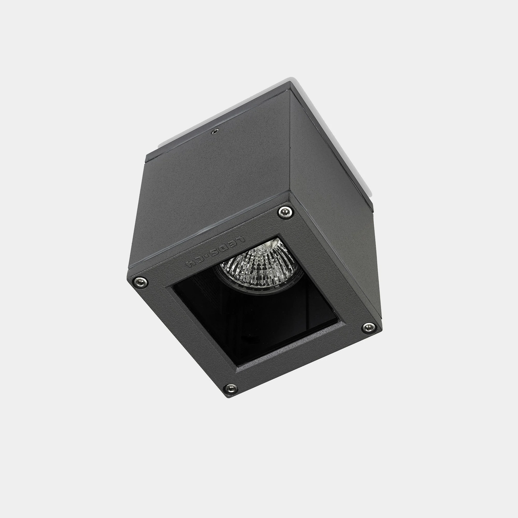 Plafón de exterior LedsC4 Afrodita GU10 gris urbano IP54 9cm 15-9480-Z5-37