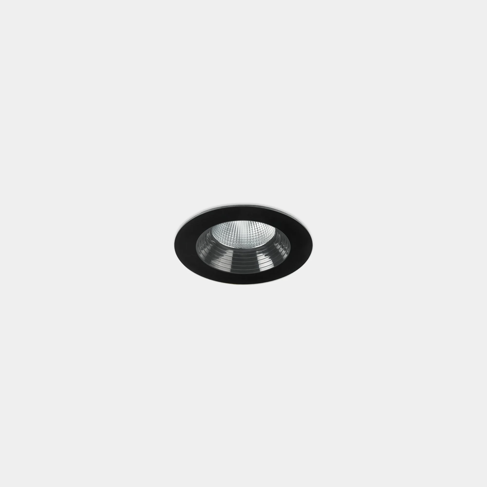 Downlight de exterior LedsC4 Dako Fixed LED negro 3000K IP66 Ø8cm 15-E035-05-CL