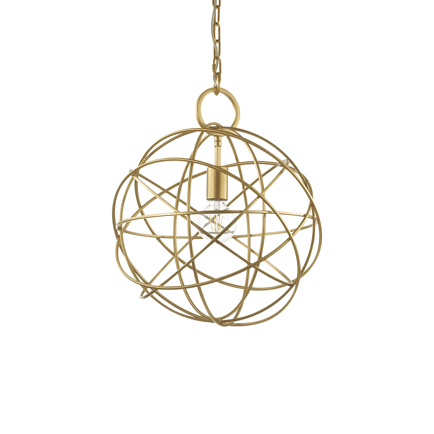 Lámpara colgante Ideal Lux Konse dorado 60W Ø40cm