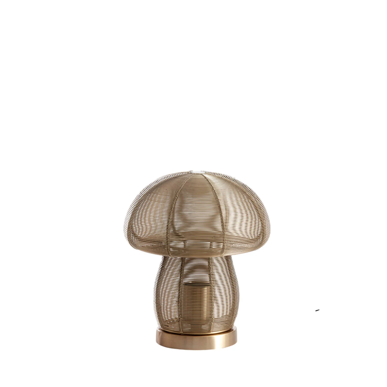 Diseño de sombra de lámpara de hilo dorado Light & Living Mushroom