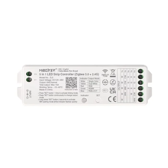 Miboxer 5-1 Controlador Zigbee + 2.4GHz
