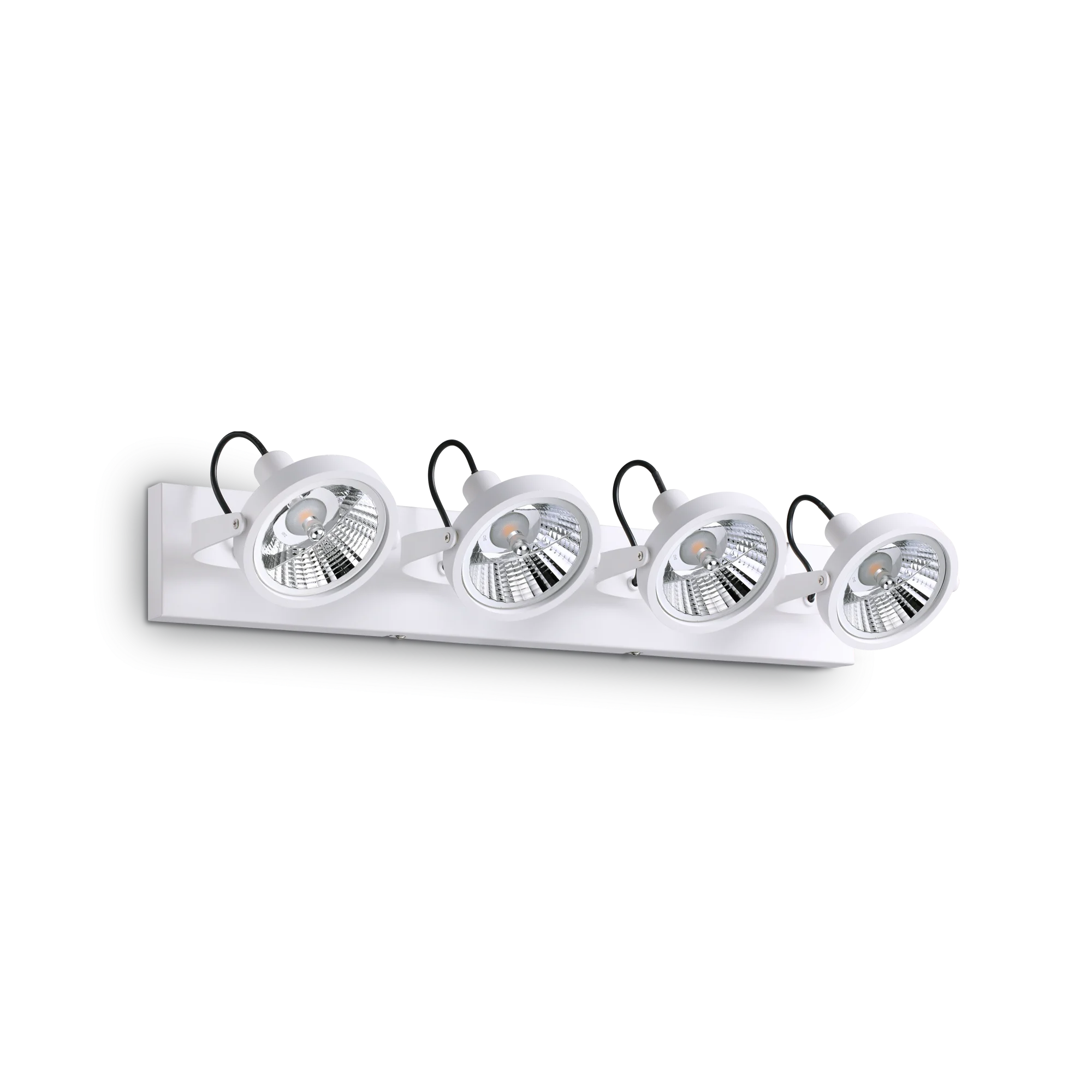 Plafón de techo Ideal Lux Glim blanco 4 luces 200W 65,5cm
