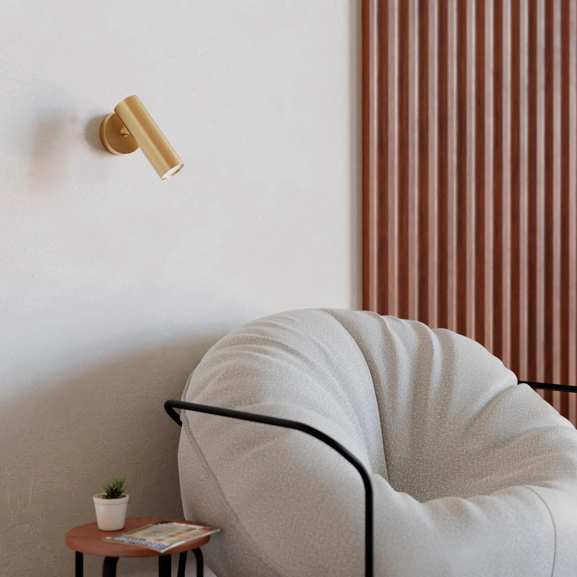 Aplique de pared Sulion Milan LED metal cobrizo 25W