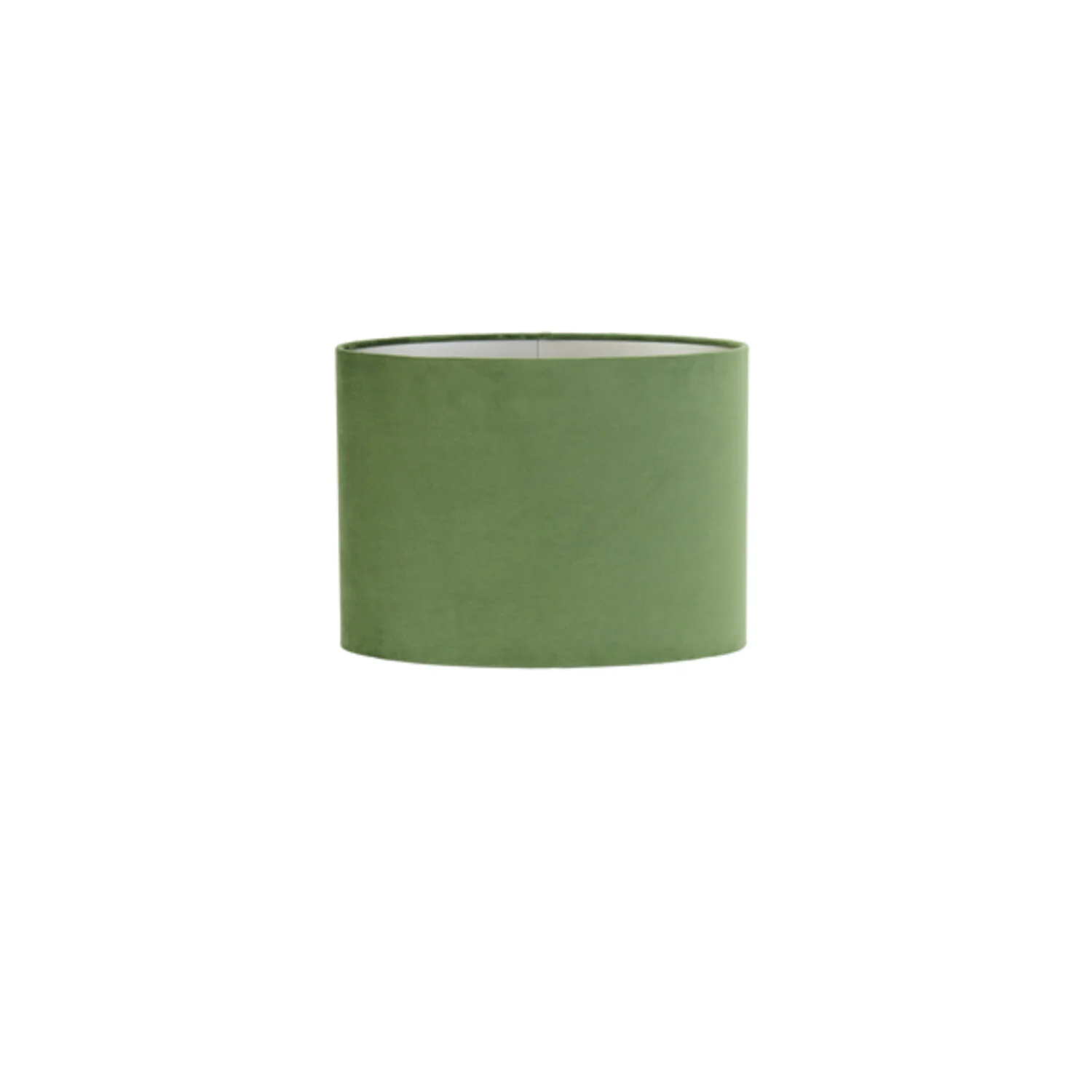 tela de pantalla cilíndrica verde Light & Living Velours