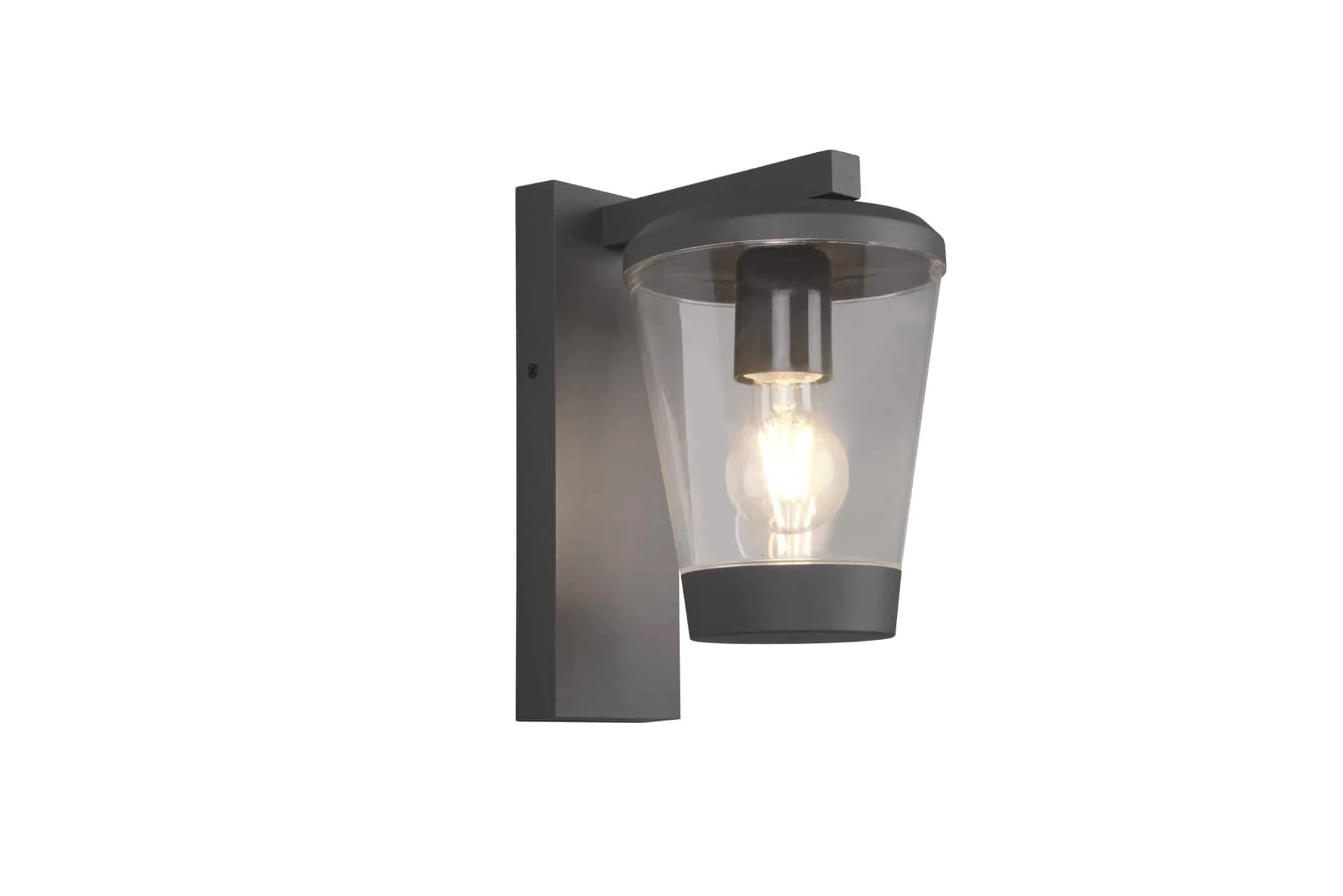 Aplique de exterior Trio Cavado antracita IP44 2