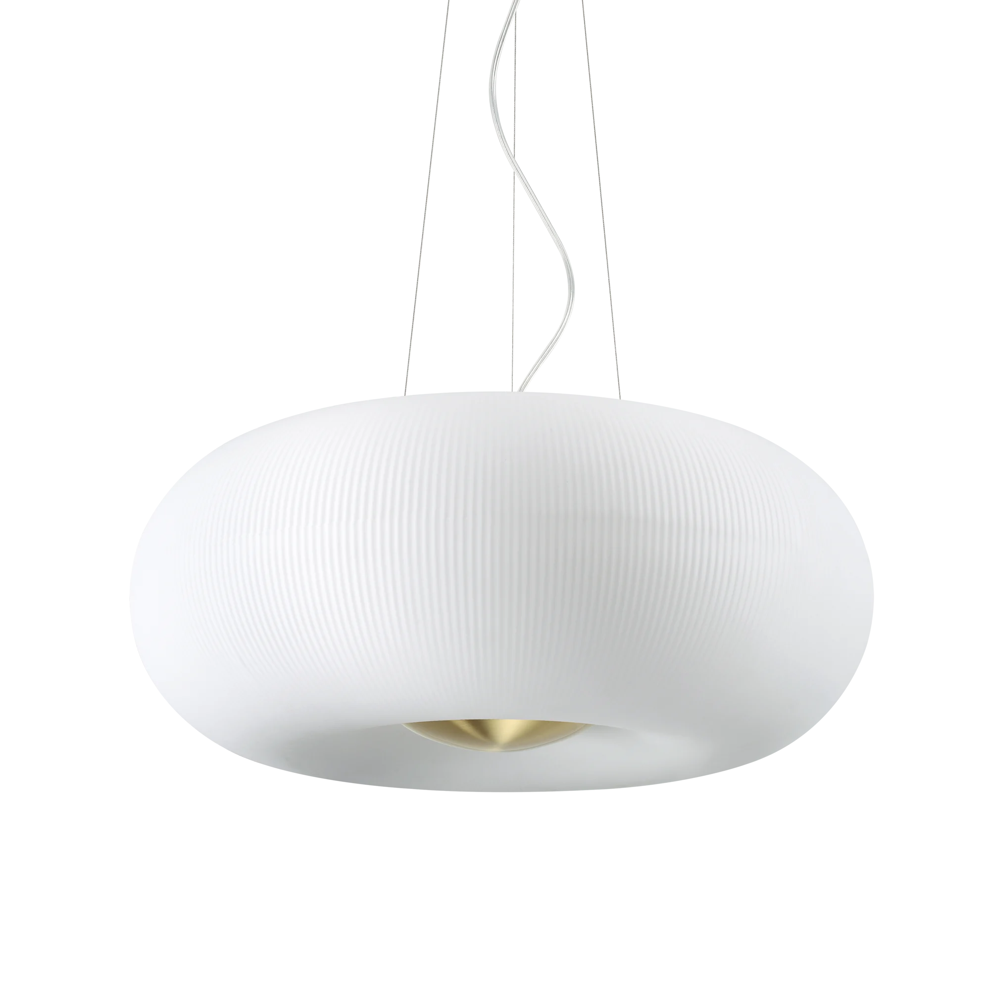 Lámpara colgante Ideal Lux Arizona blanco cristal 5 luces 45W Ø52cm
