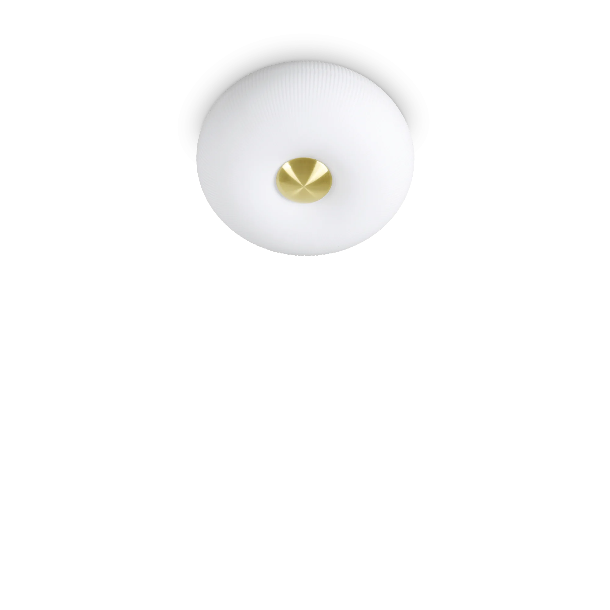 Plafón de techo Ideal Lux Arizona blanco cristal 2 luces 18W Ø30cm
