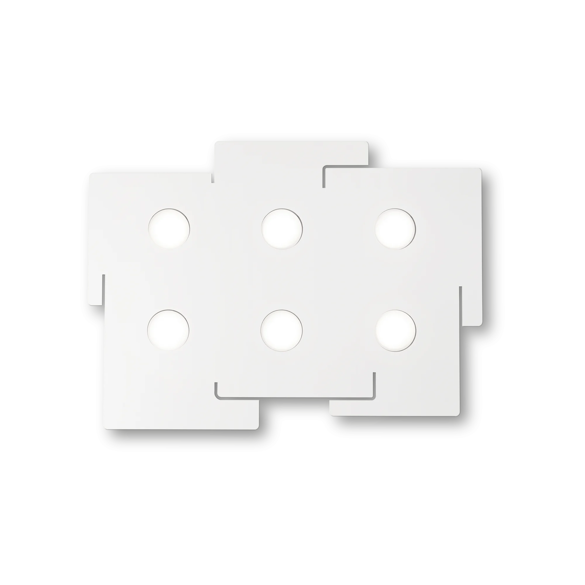 Aplique de pared Ideal Lux Totem blanco 6 luces 90W 52,5cm