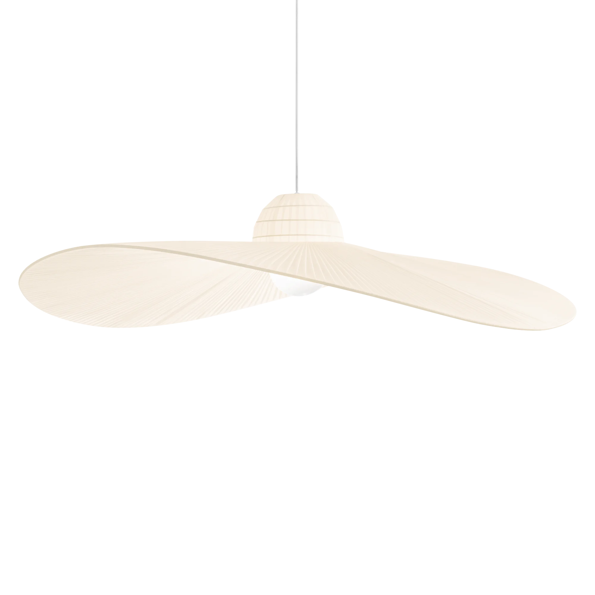 Lámpara colgante Ideal Lux Madame avorio tela 60W Ø110cm