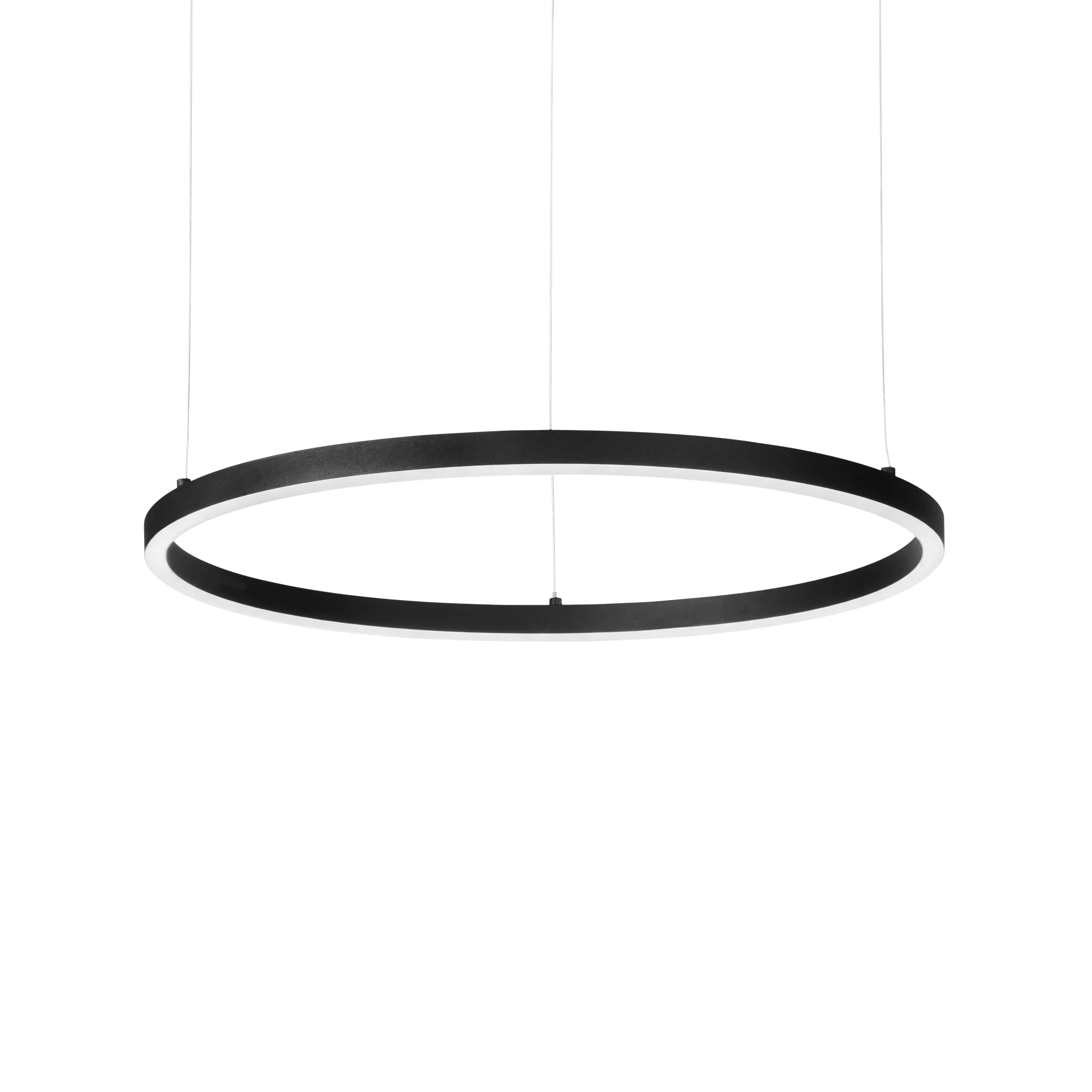 Lámpara colgante Ideal Lux Oracle Slim negro LED 53W 3000K Ø90cm