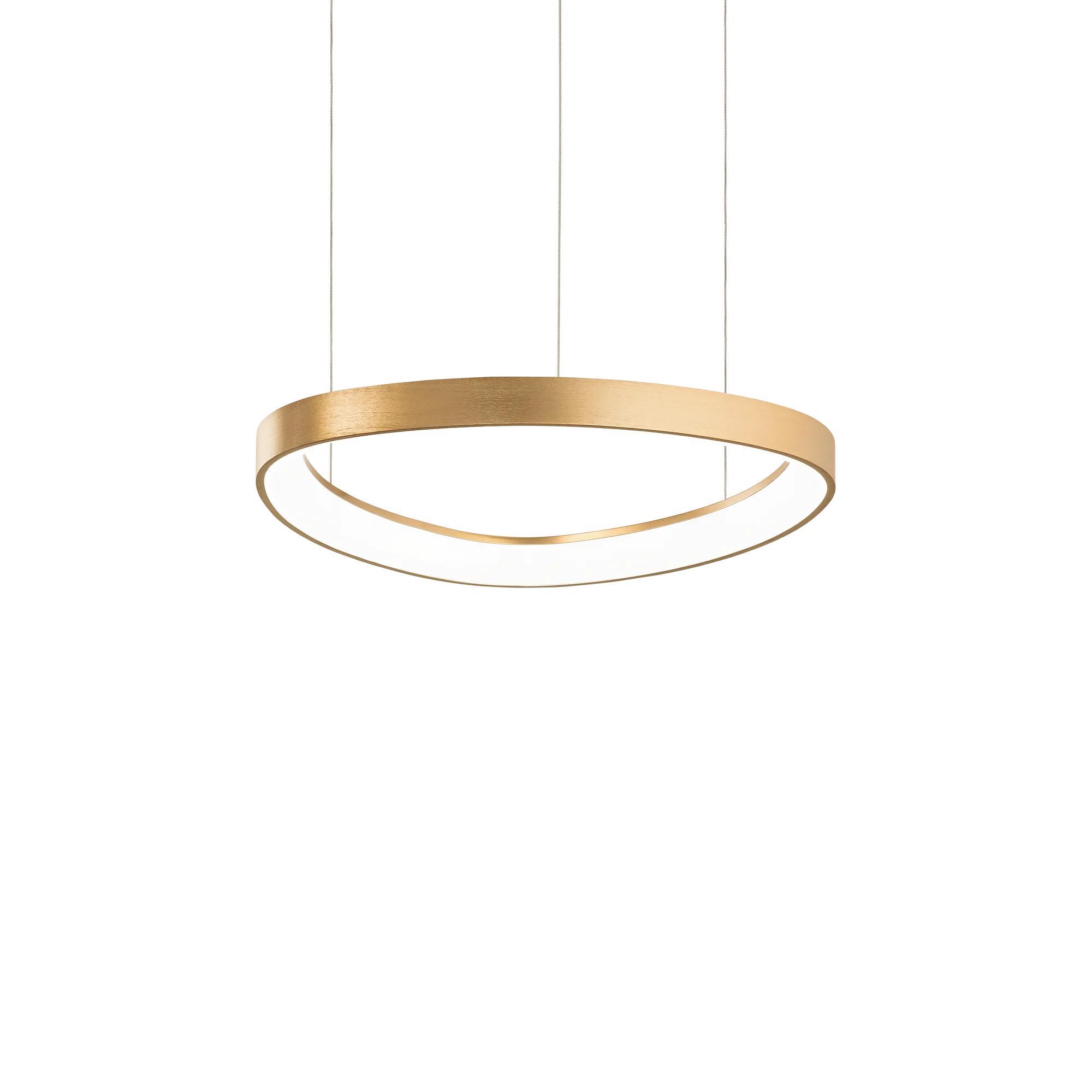 Lámpara colgante Ideal Lux Gemini latón LED 36W 3000K 42,5cm
