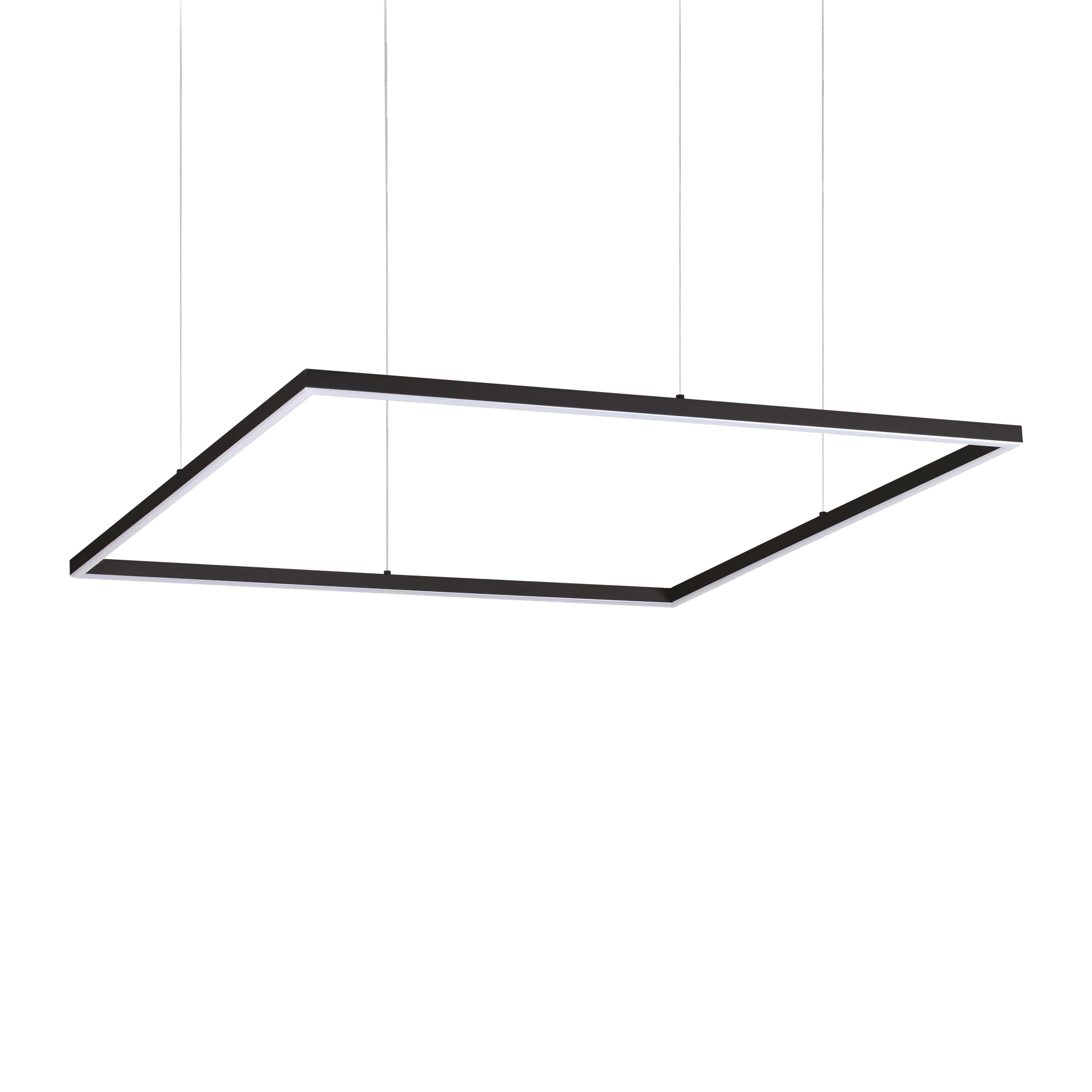 Lámpara colgante Ideal Lux Oracle Slim negro LED 53W 3000K 90cm