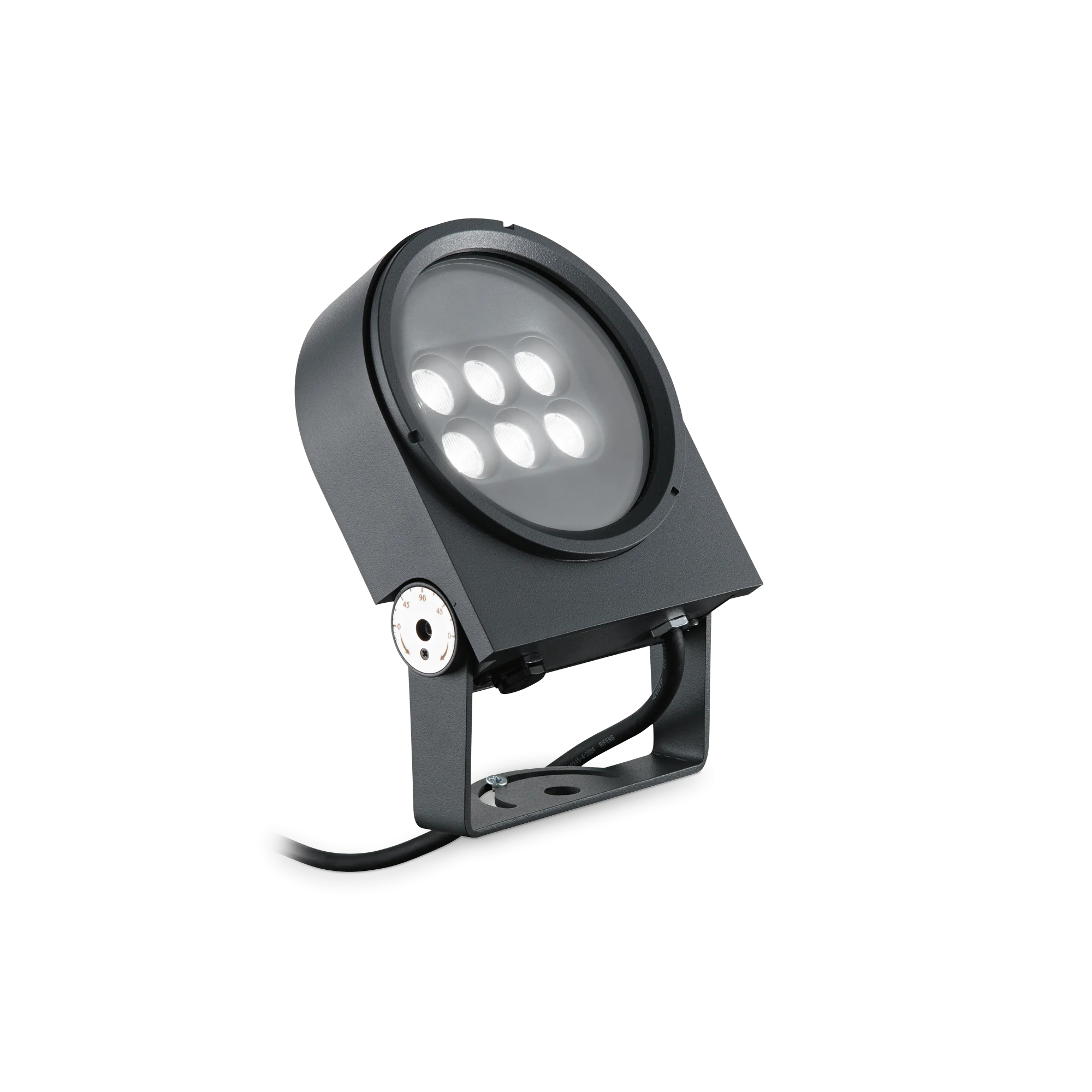 Proyector de exterior Ideal Lux Ulex antracita LED 15W IP65 13cm