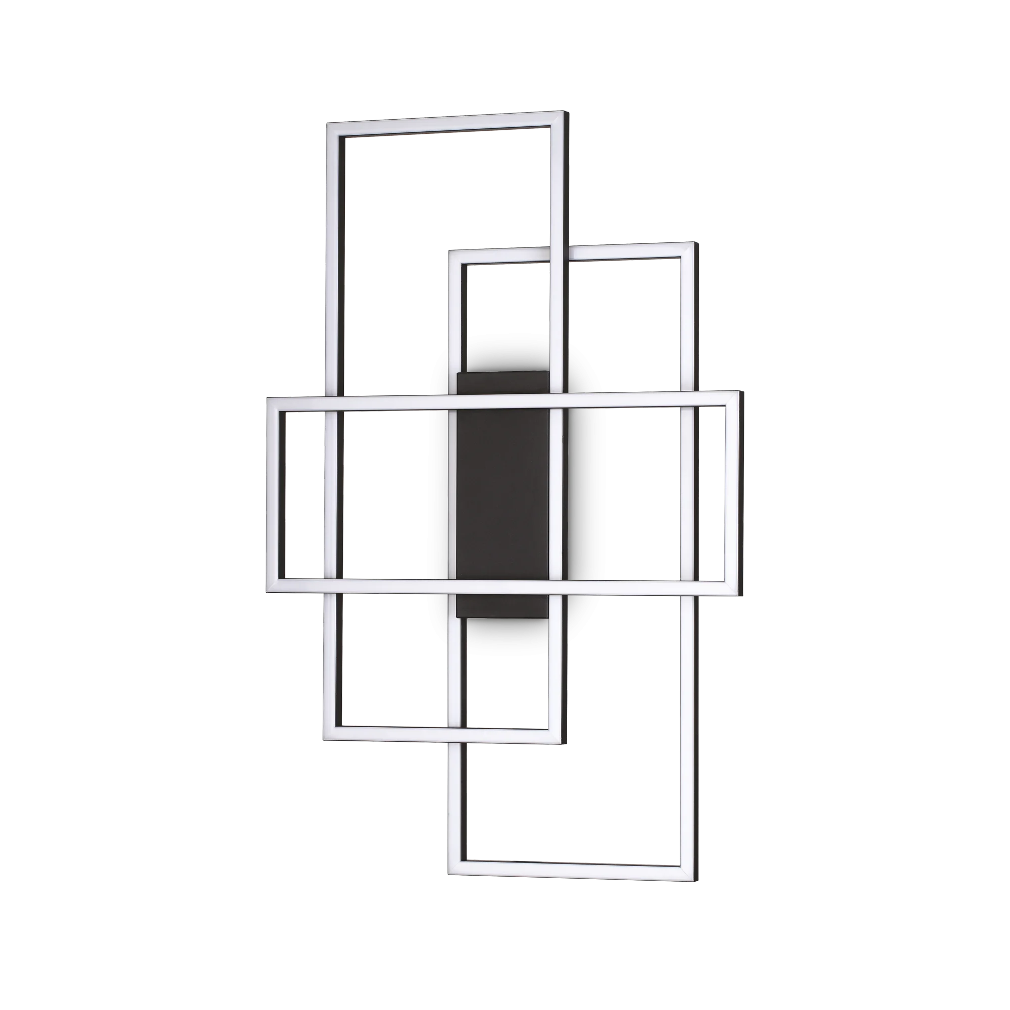 Plafón de techo Ideal Lux Frame negro LED 33W 3000K 62,5cm