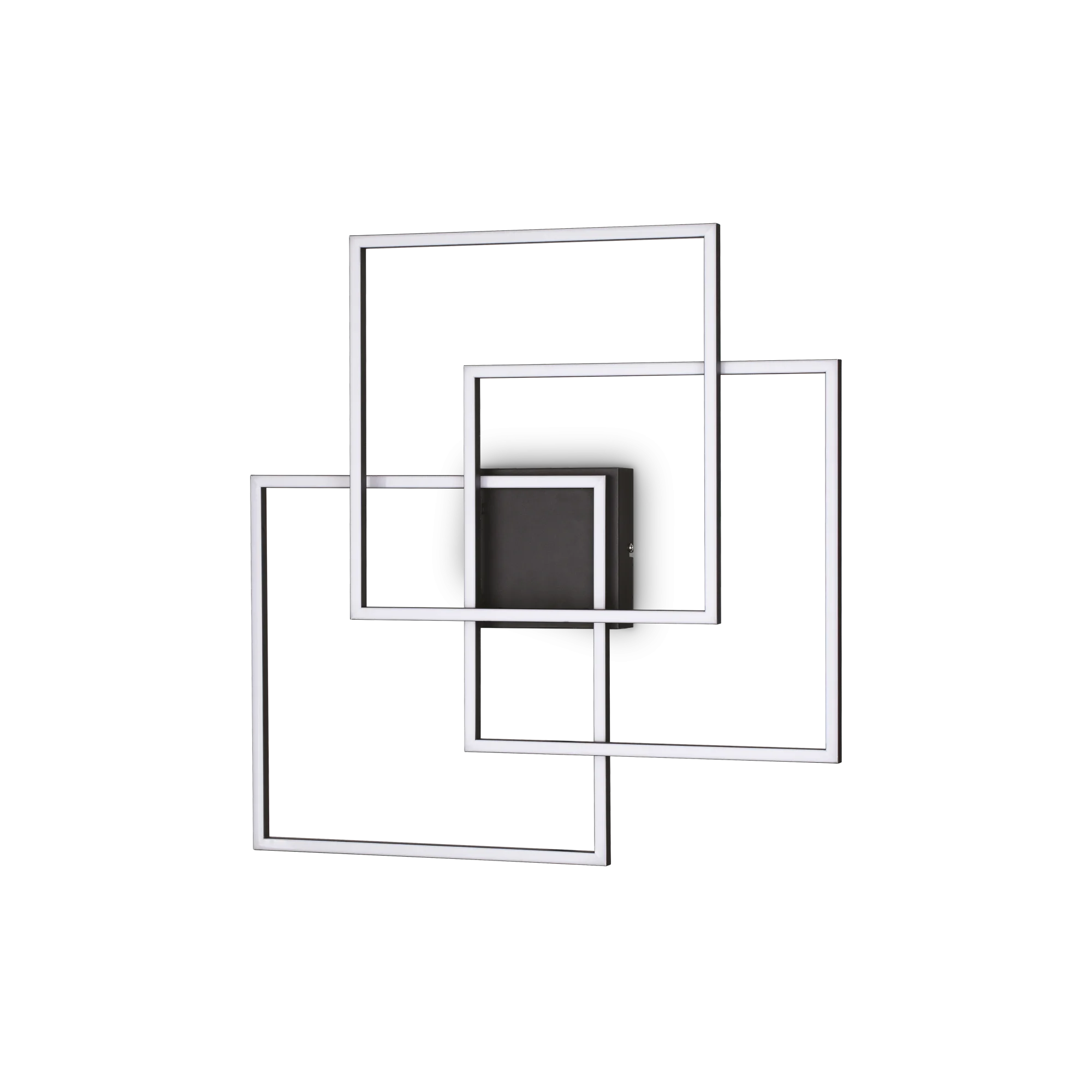Plafón de techo Ideal Lux Frame negro LED 33W 3000K 53,3cm