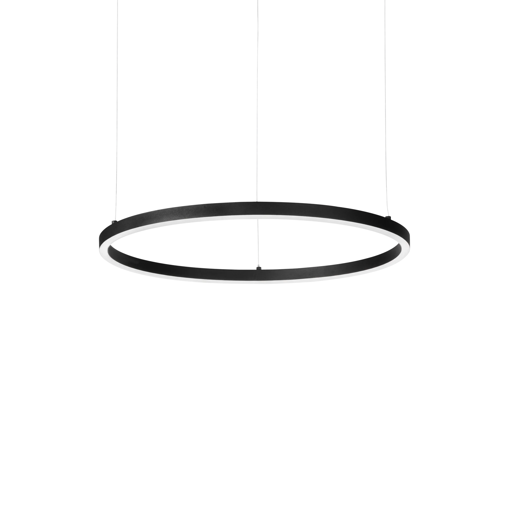 Lámpara colgante Ideal Lux Oracle Slim negro LED 28W 3000K regulable Ø50cm