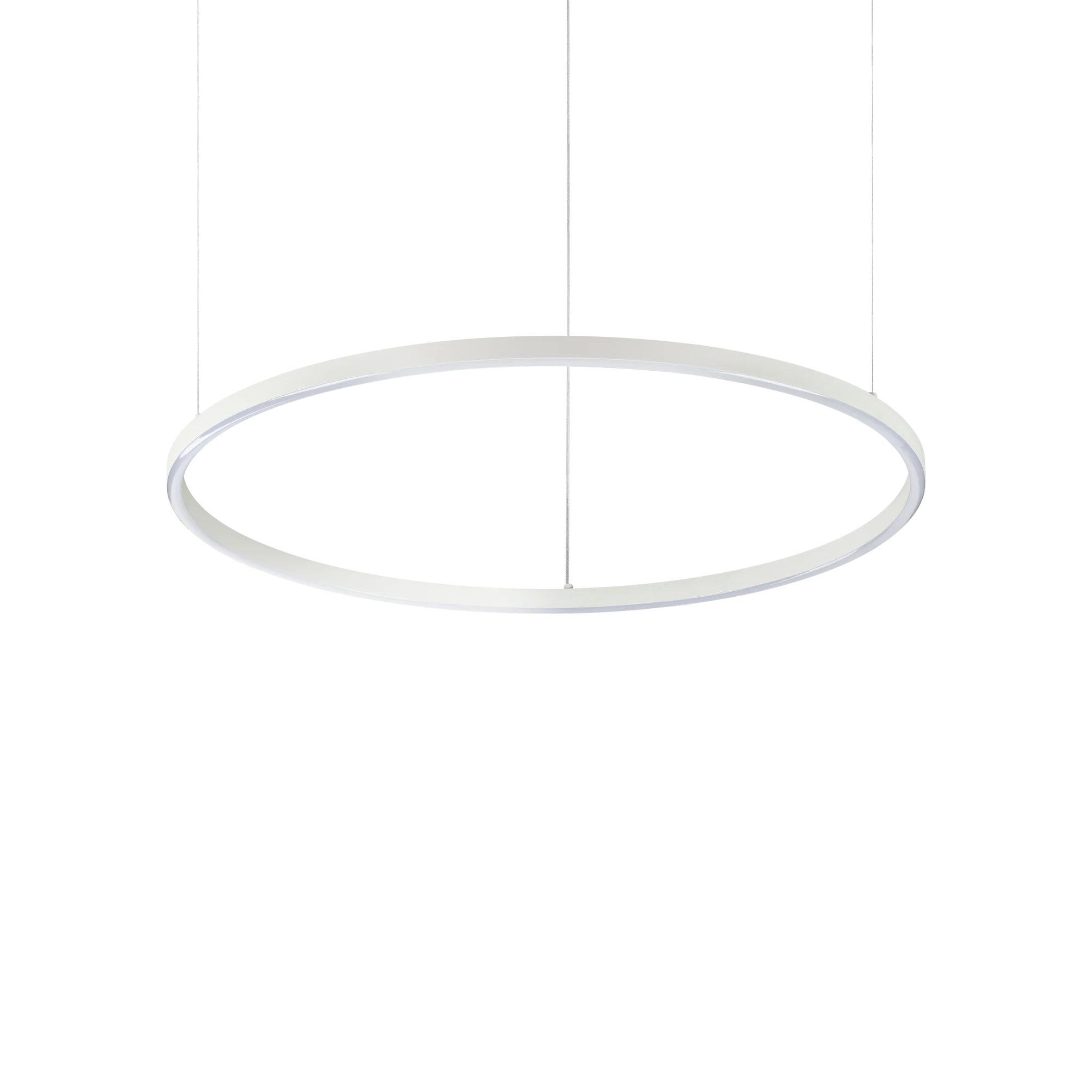 Lámpara colgante Ideal Lux Oracle Slim blanco LED 40W 3000K regulable Ø70cm