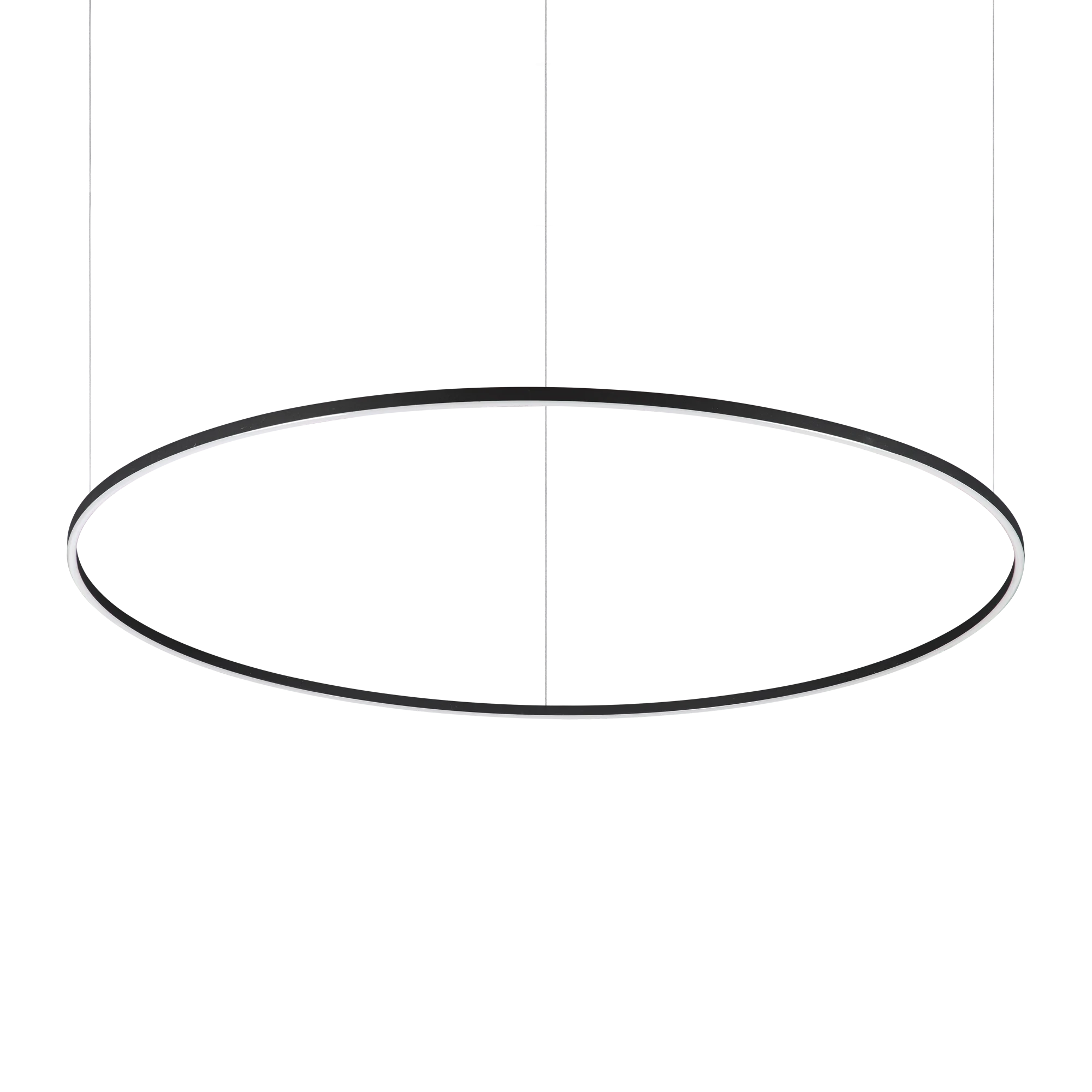 Lámpara colgante Ideal Lux Oracle Slim negro LED 77W regulable Ø150cm 3000K
