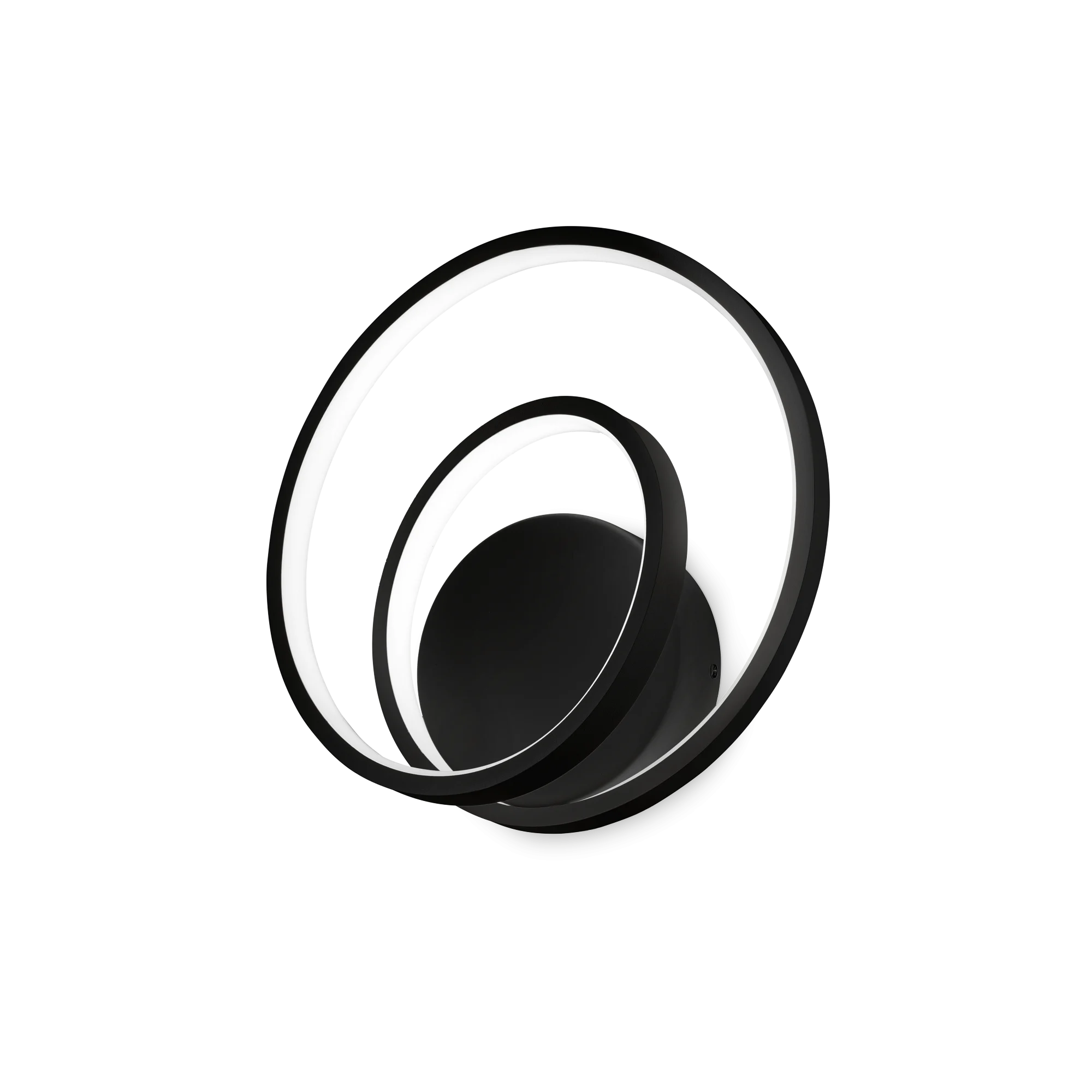 Aplique de pared Ideal Lux Oz negro LED 28W 3000K regulable 29cm