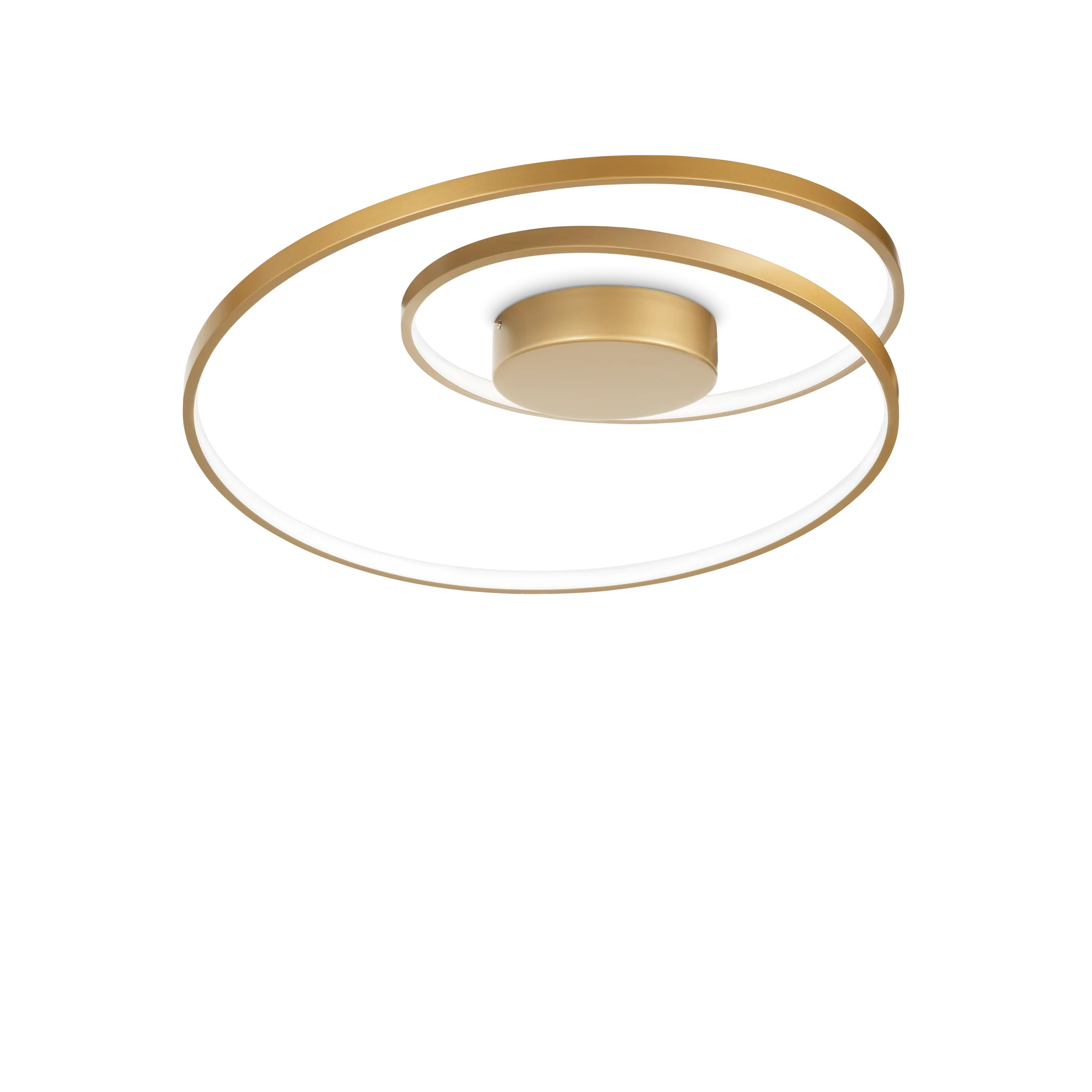 Plafón de techo Ideal Lux Oz latón LED 48W 3000K regulable Ø60cm
