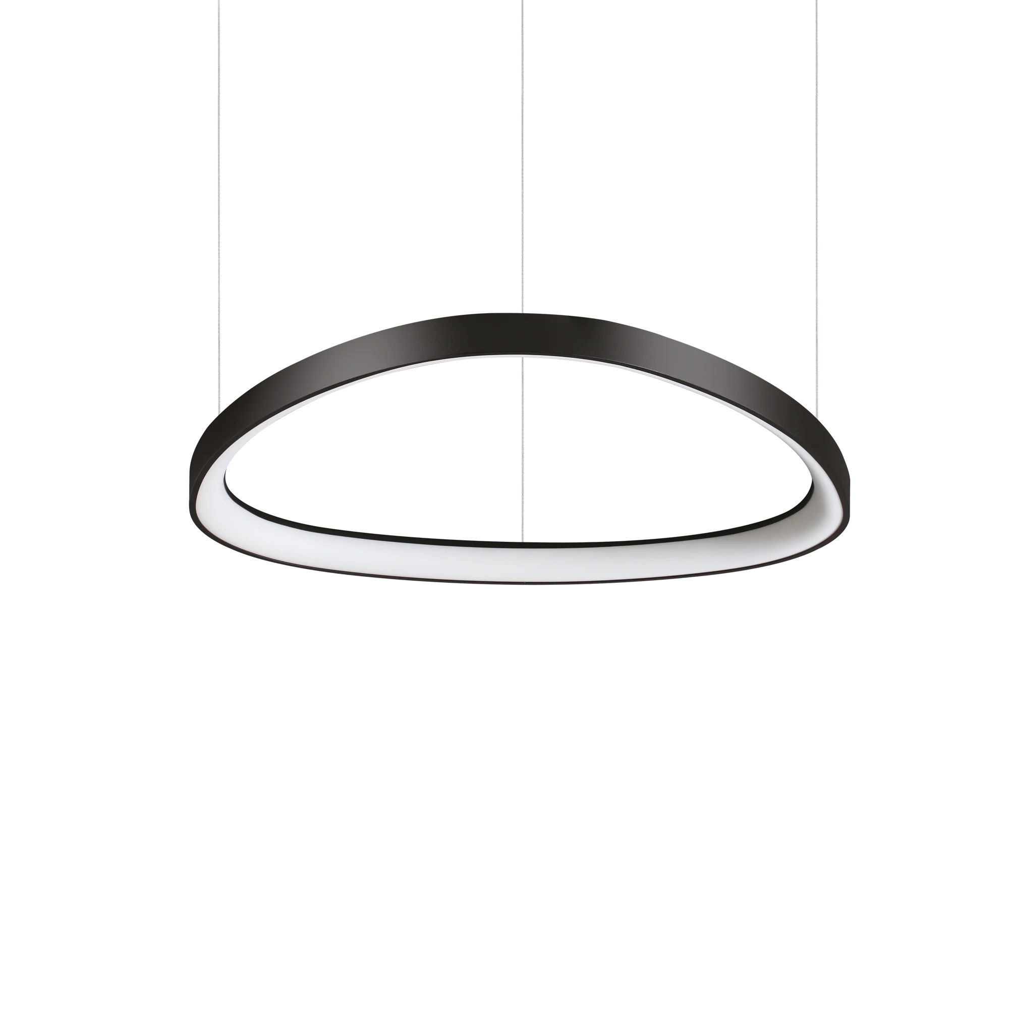Lámpara colgante Ideal Lux Gemini negro LED 47W 3000K regulable 61cm
