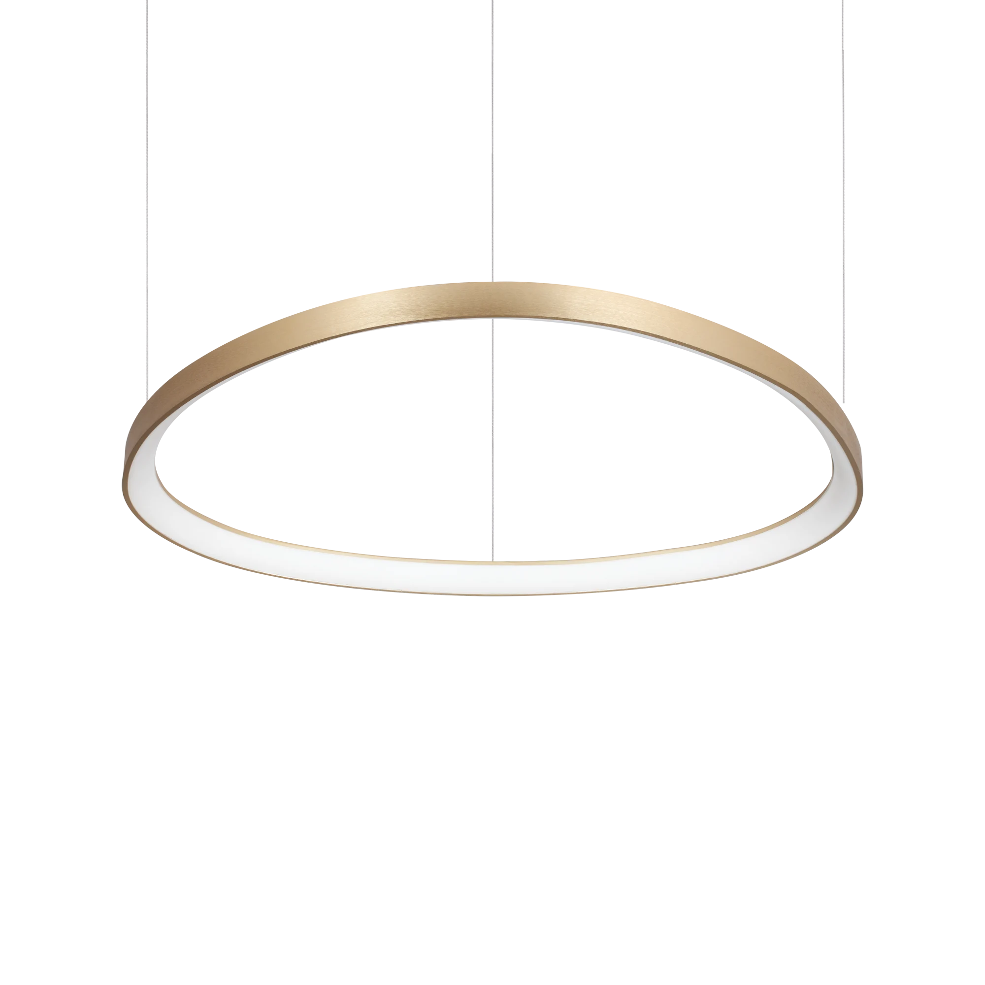 Lámpara colgante Ideal Lux Gemini latón LED 55W regulable 81cm 3000K