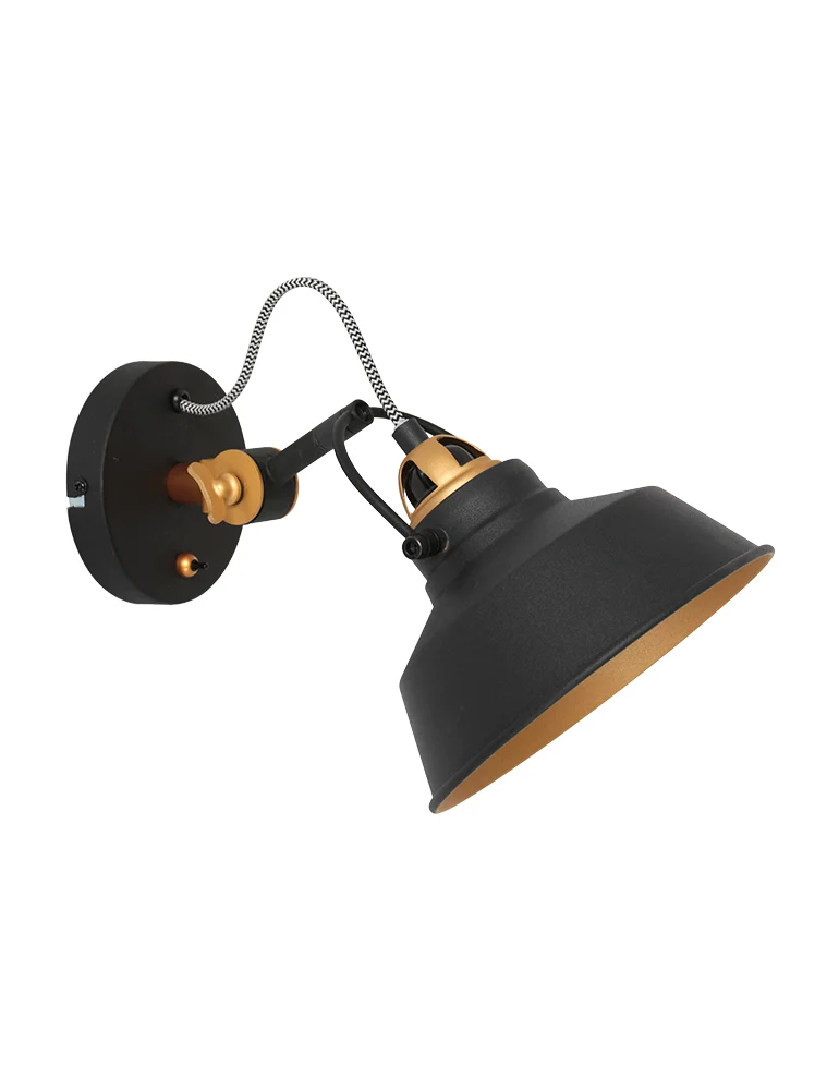 Aplique industrial orientable Mexlite Nové negro