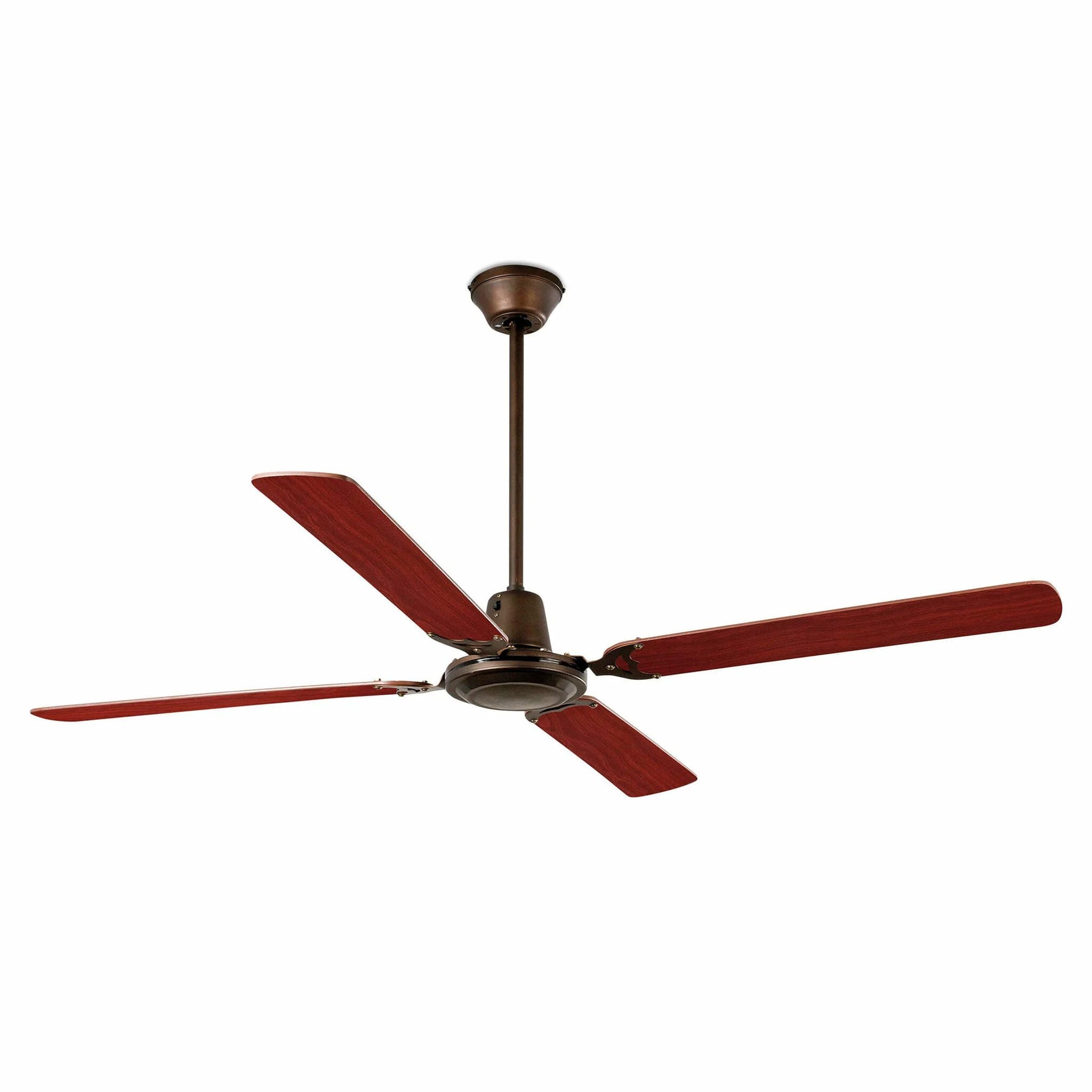 Ventilador de techo sin luz Faro Malvinas caoba Ø140cm 4 palas 33111