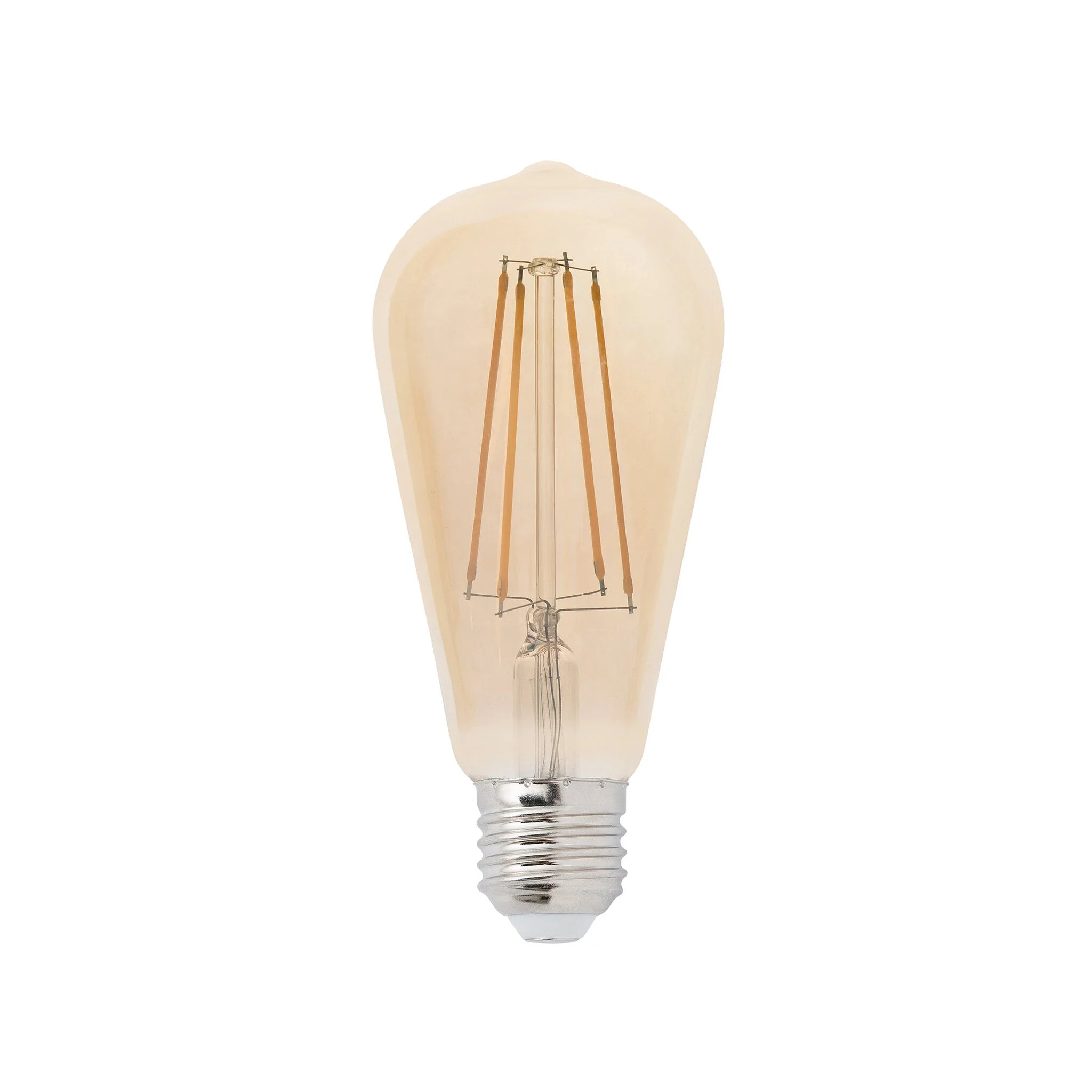 Bombilla LED Faro E27 PEBETERO filamento ámbar 5W 2200K dimable 17433