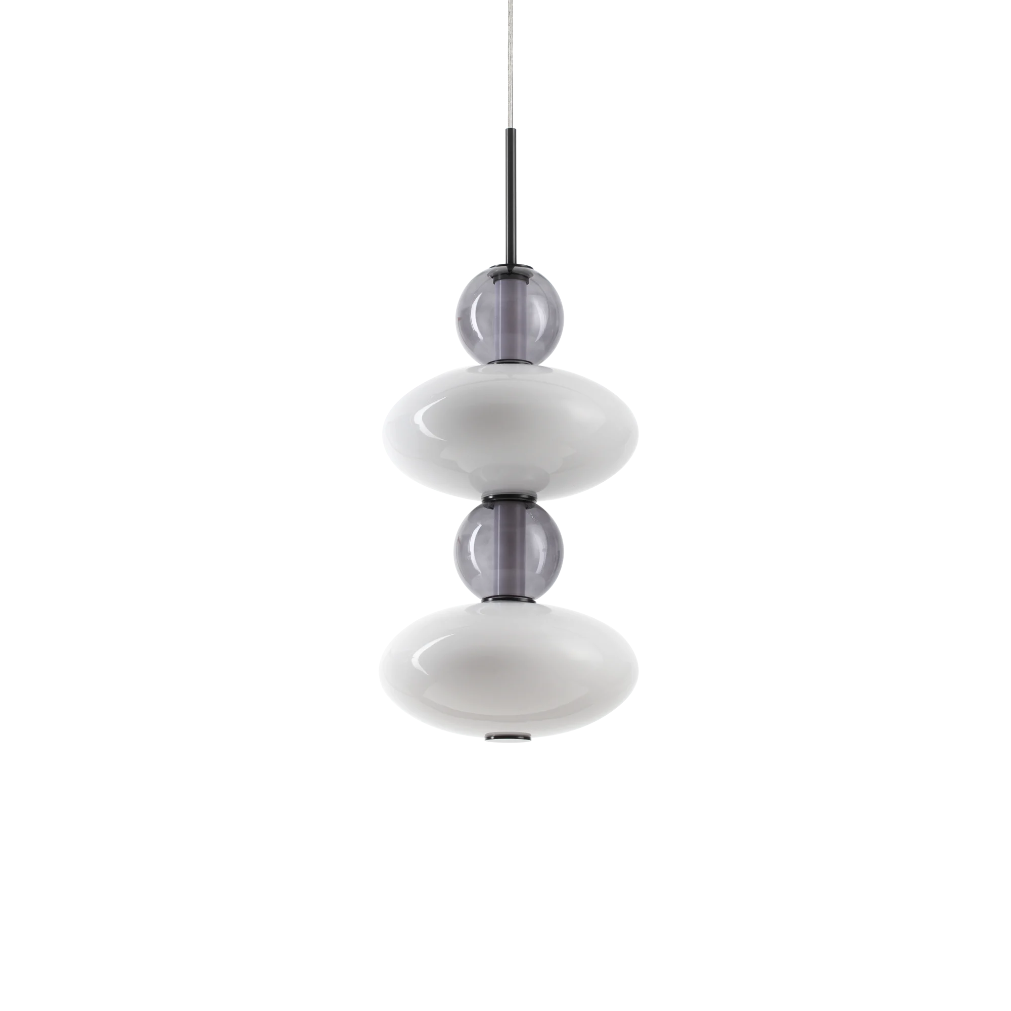 Lámpara colgante Ideal Lux Lumiere blanco cristal LED 34W Ø28cm