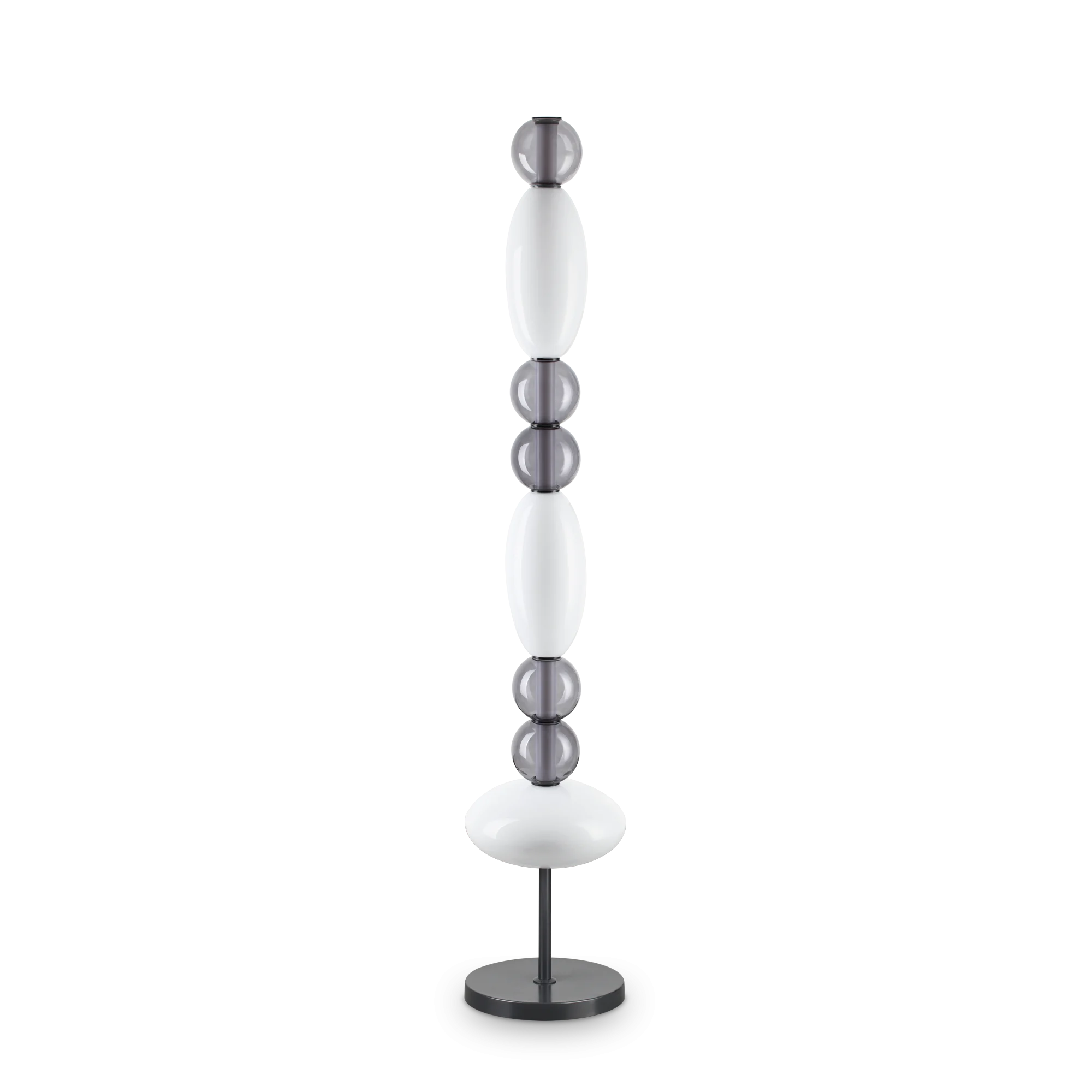 Lámpara de pie Ideal Lux Lumiere blanco cristal LED 58W 155cm