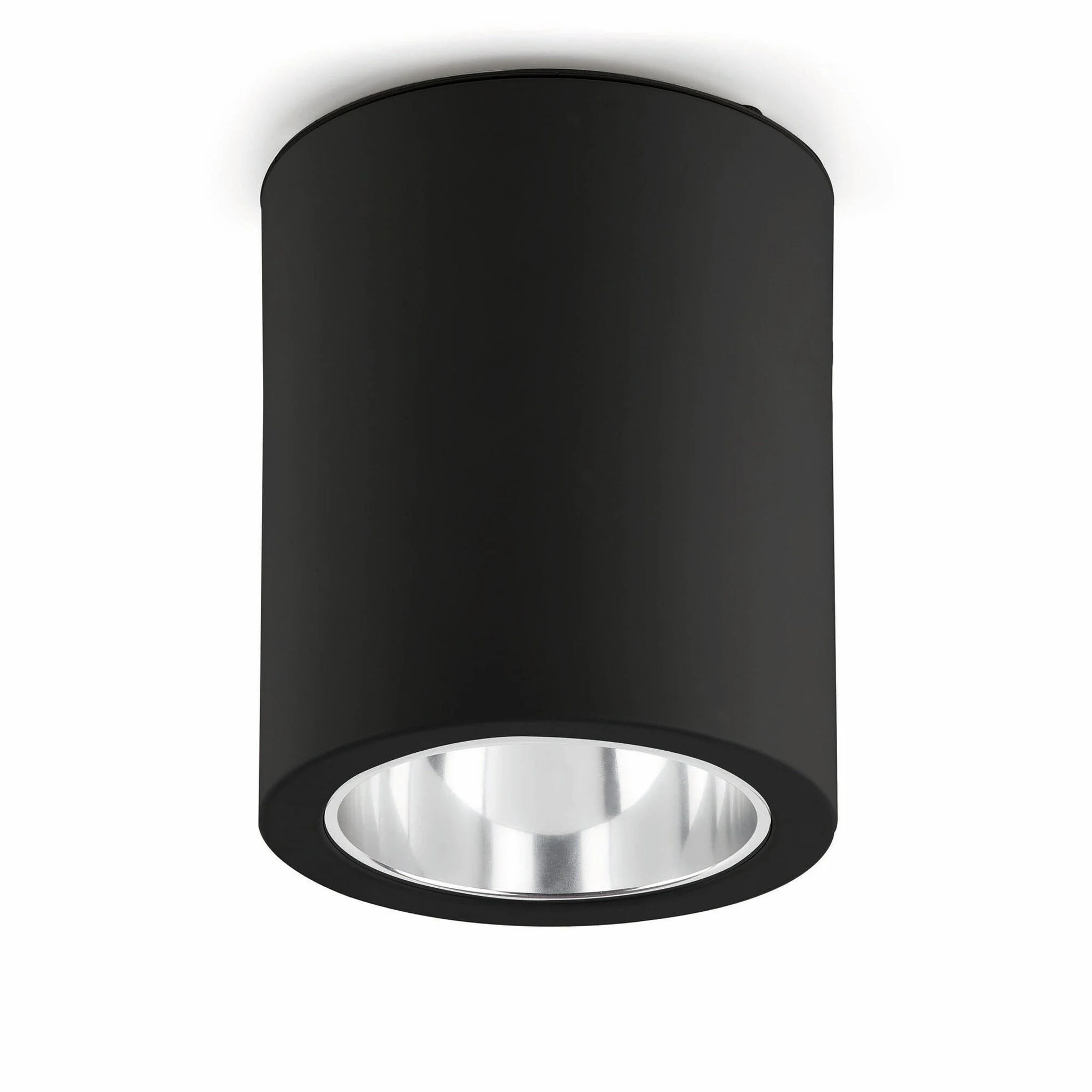 Plafón de techo Faro Pote E27 LED negro mate 63125